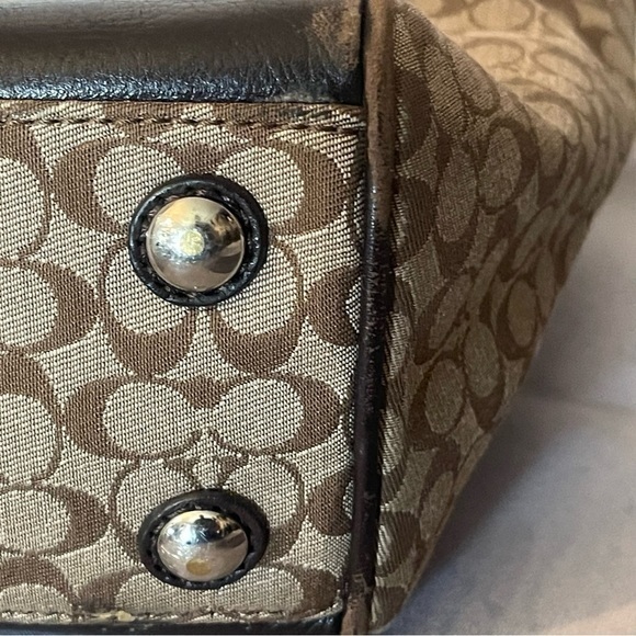 Coach 19920 Legacy Signature Striped Rory Satchel *Vintage EUC* - Picture 7 of 14